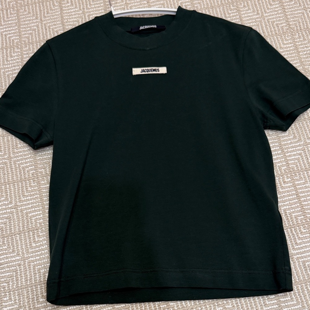 Jacquemus Dark Green Short Sleeve Tee